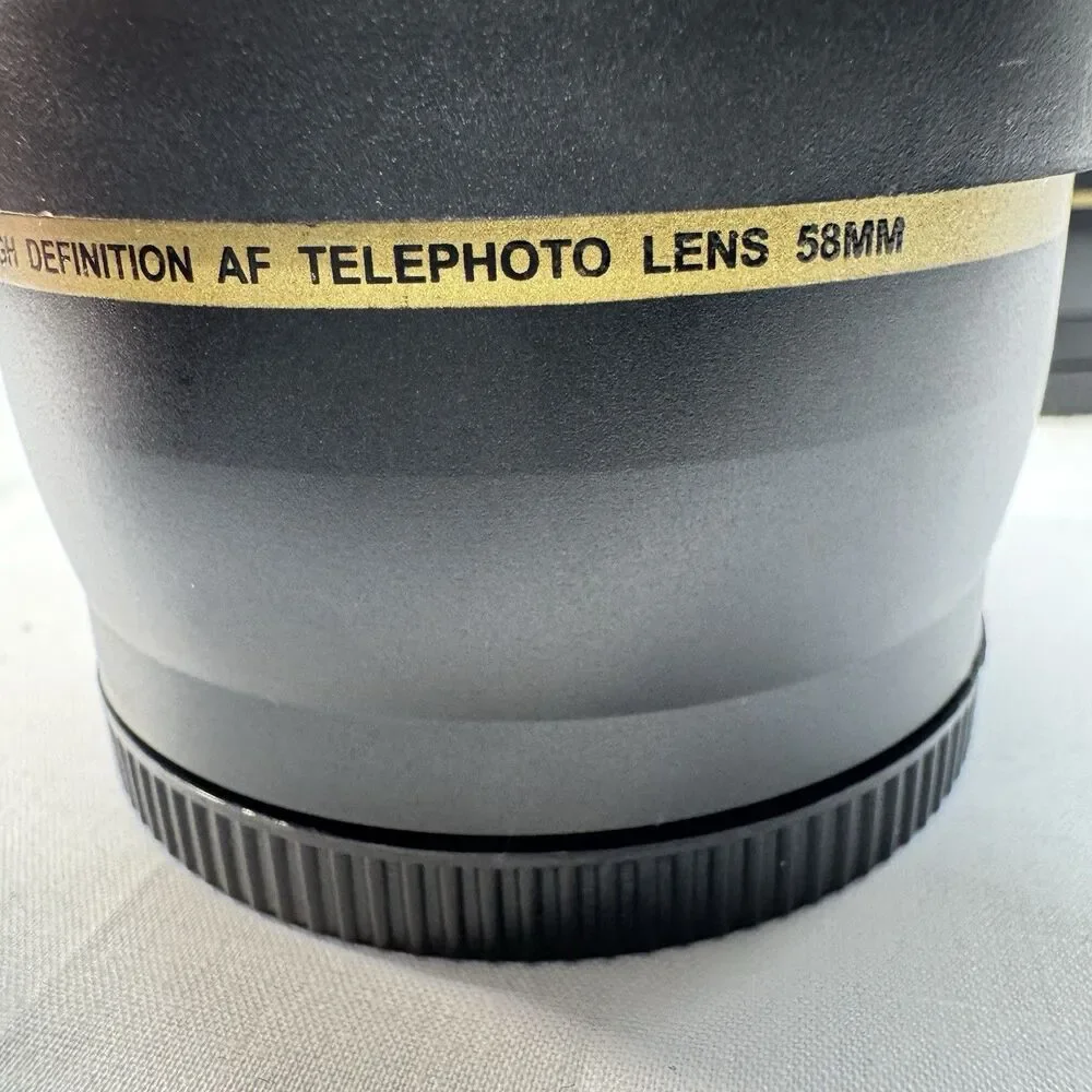 Lot of 2 XIT Pro Series Lens 2.2x Telephoto & 0.43x Wide Angle 58mm With Pouch